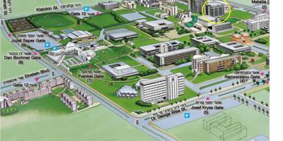 Telavivas universitātes campus kartes