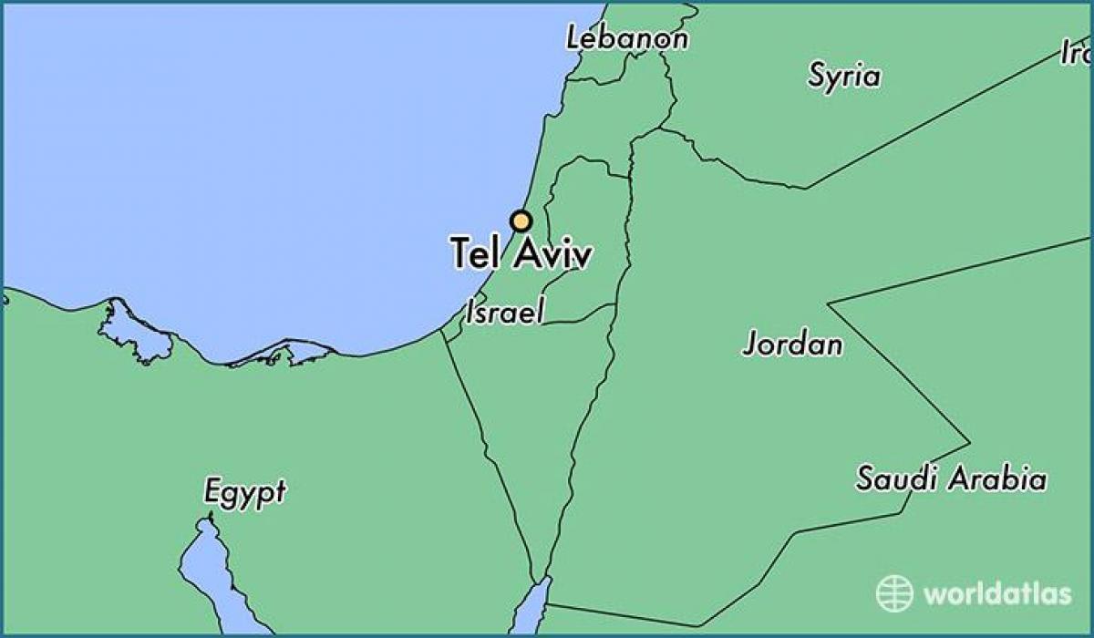 karte Tel Aviv pasaulē
