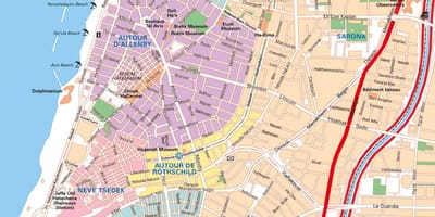 Karte Tel Aviv autostāvvieta